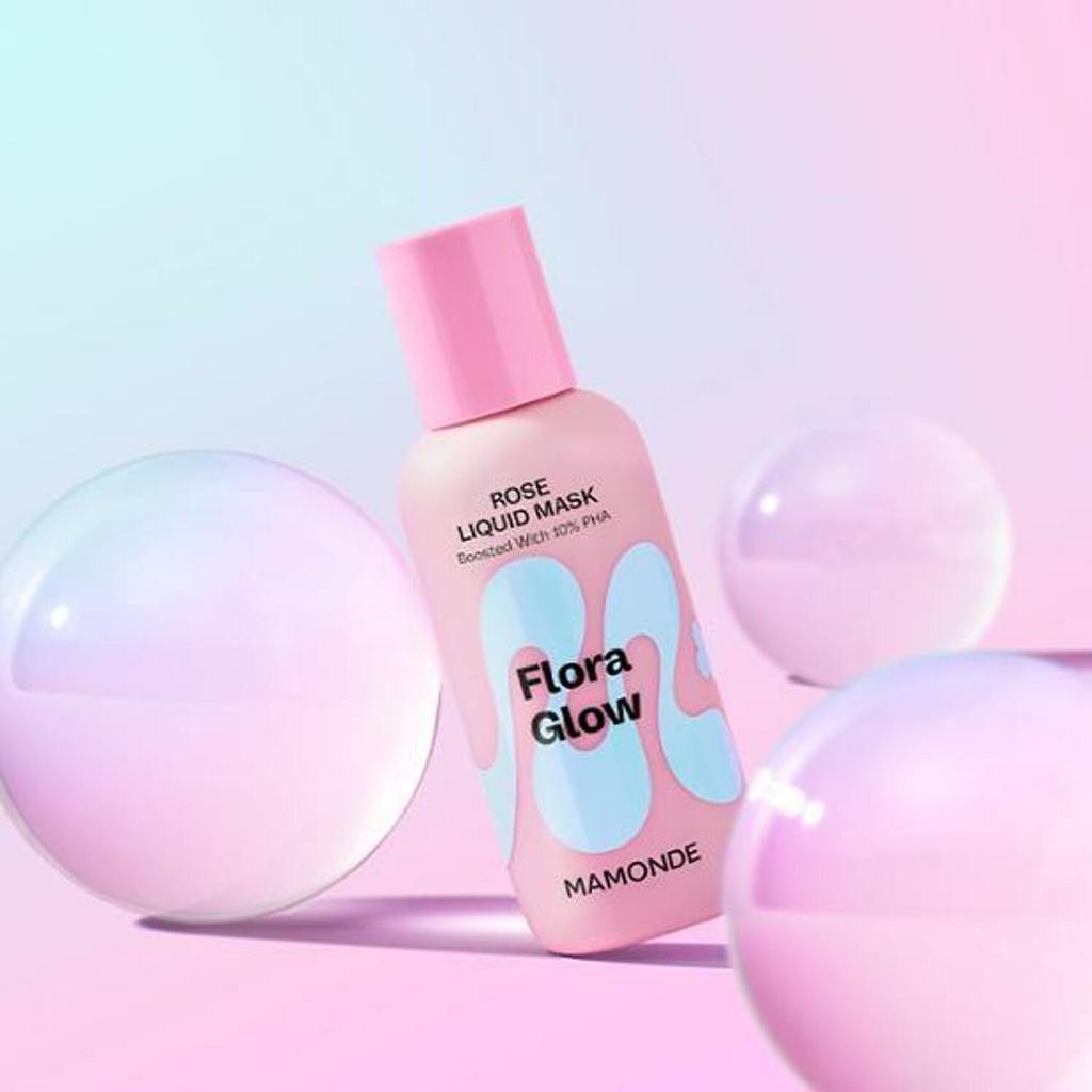 Mamonde Flora Glow Rose Liquid Mask Тонер - маска с эффектом glow skin