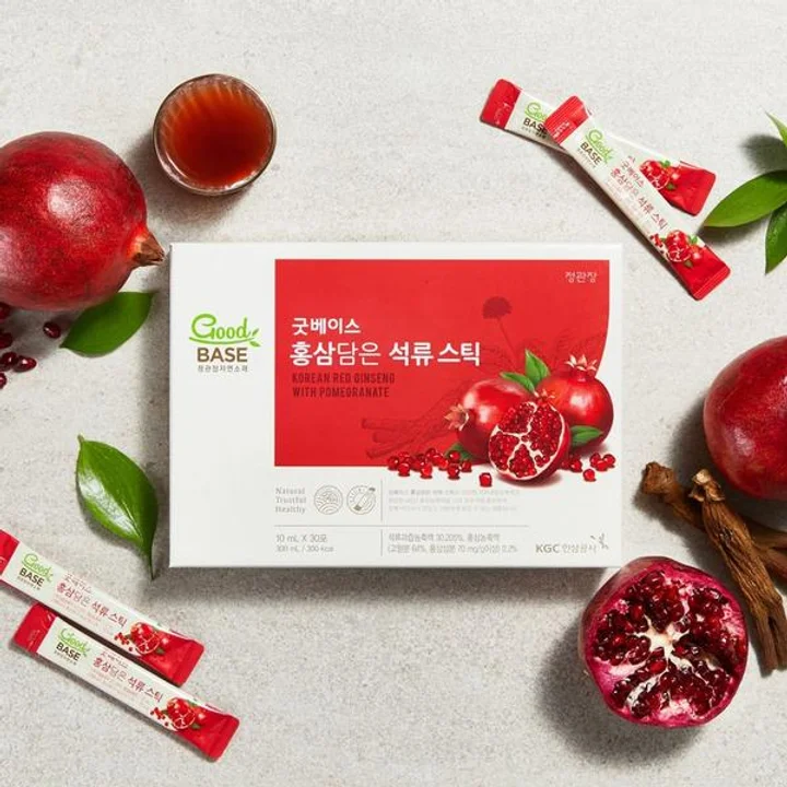 Cheong Kwan Jang Good Base Korean Red Ginseng with Pomegranate Женьшень и гранат, набор 30 стиков