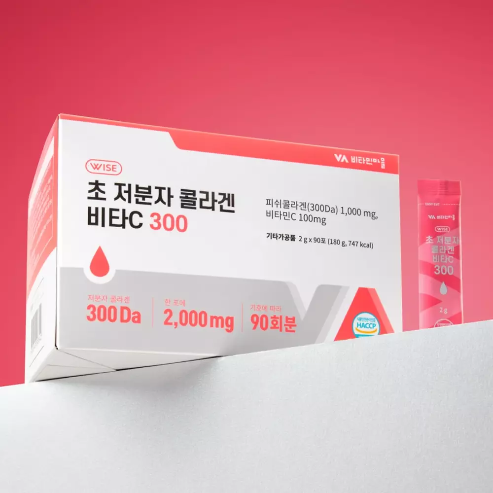 VitaminVillage ultra low molecular collagen vita c 300DA Морской коллаген