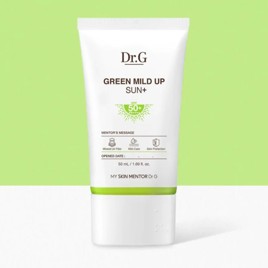 Dr.G Green Mild Up Sun SPF50+ PA++++ Гипоаллергенный солнцезащитный крем — изображение 2